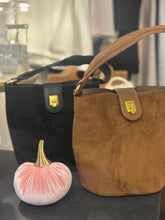 SUEDE TOP HANDLE BUCKET BAG (more colors)