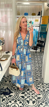 COASTAL TILE PRINT DRESS