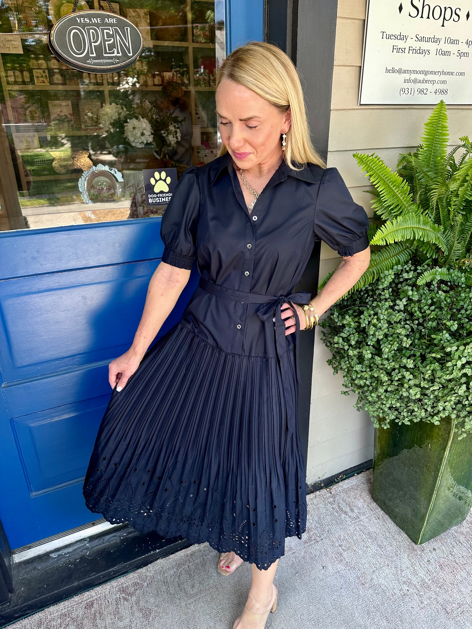 aubree pleated dress The Aubrey Pleated Dress