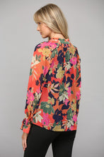 FLORAL RUFFLE BLOUSE