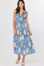 COASTAL TILE PRINT DRESS