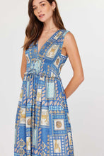 COASTAL TILE PRINT DRESS