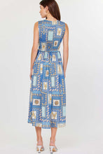 COASTAL TILE PRINT DRESS