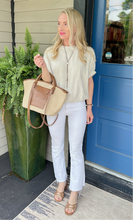 P.CILL LINEN ELASTIC WAIST TOP