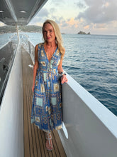 COASTAL TILE PRINT DRESS
