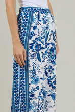 SALEMA BLUE & WHITE WIDE LEG PANTS