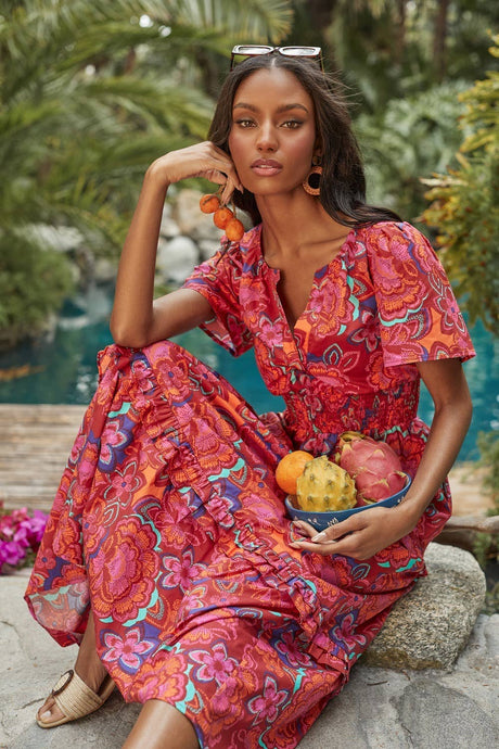 RAVEENA PALMER POPLIN MAXI