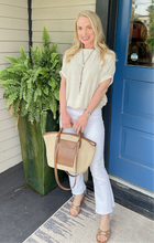 P.CILL LINEN ELASTIC WAIST TOP