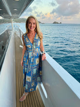 COASTAL TILE PRINT DRESS
