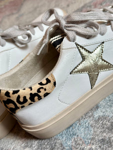 REBA STAR & LEOPARD SNEAKER