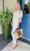 P.CILL LINEN ELASTIC WAIST TOP