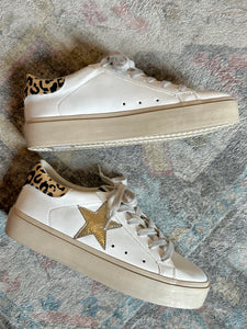 REBA STAR & LEOPARD SNEAKER