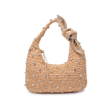 RHINESTONE STRAW PURSE