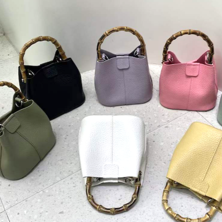 BAMBOO HANDLE HANDBAG (More Colors)