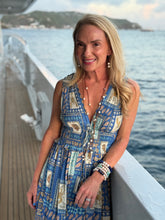 COASTAL TILE PRINT DRESS