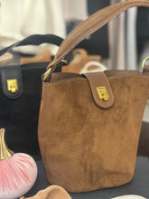 SUEDE TOP HANDLE BUCKET BAG (more colors)