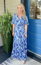BLUES FLORAL PRINT MAXI DRESS