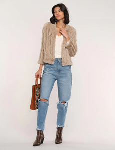 HEARTLOOM  ROSA RABBIT FUR JACKET