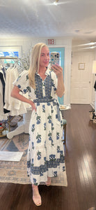 BLUE FLORAL DRESS
