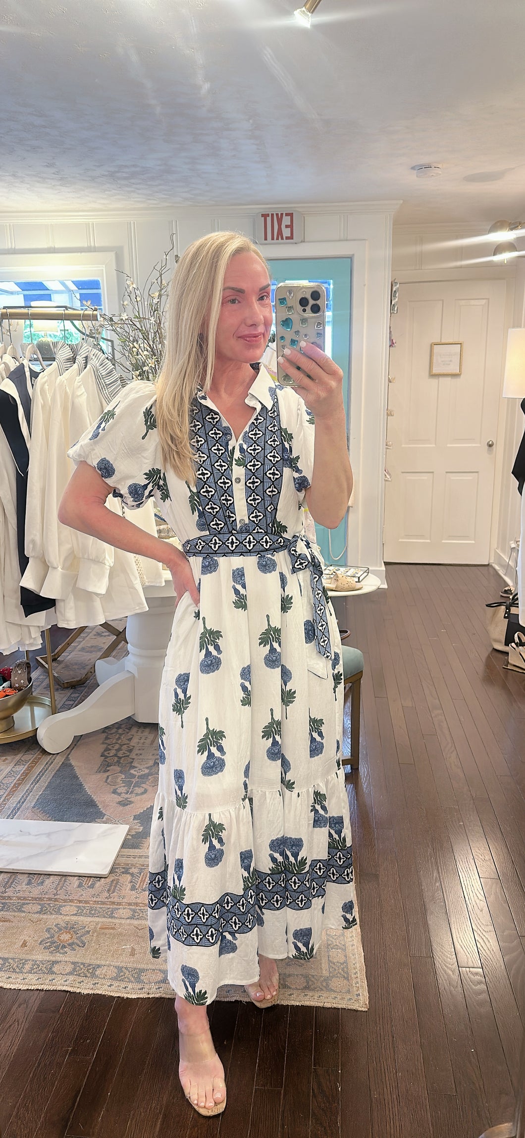 BLUE FLORAL DRESS
