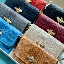 ITALIAN LEATHER BEE CLUTCH