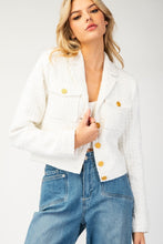 TWEED BUTTON JACKET