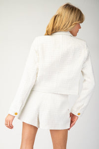 TWEED BUTTON JACKET
