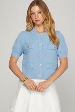 BUTTON KNIT LADY CARDIGAN