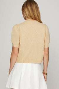 BUTTON KNIT LADY CARDIGAN