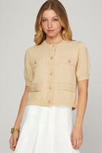 BUTTON KNIT LADY CARDIGAN