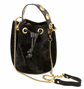 ITALIAN COWHIDE LEATHER BUCKET BAGS (MORE COLORS)