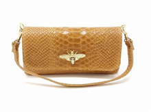 ITALIAN LEATHER BEE CLUTCH