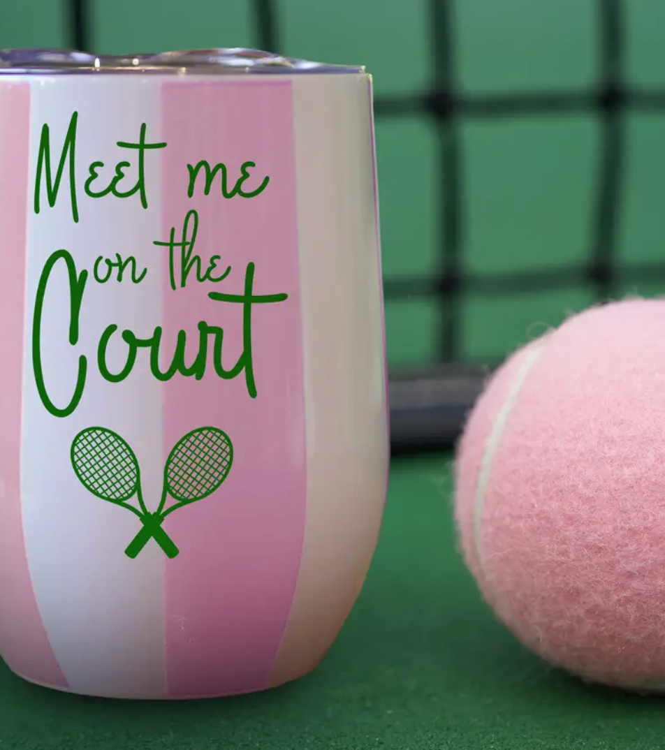 TENNIS WINE TUMBLERS