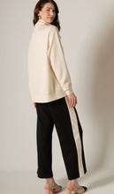 P.CILL BUTTER MODAL CONSTRACT STRIPE PANT