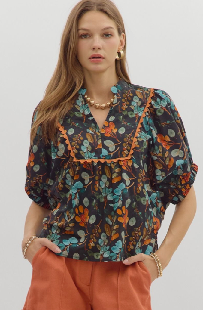 FALL BONTANICAL BLOUSE