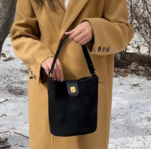 SUEDE TOP HANDLE BUCKET BAG (more colors)