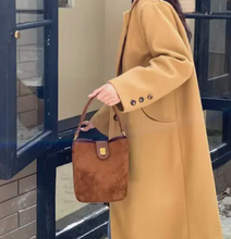 SUEDE TOP HANDLE BUCKET BAG (more colors)