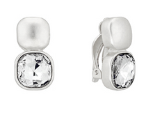 GEMSTONE SQUARE CLIP ON EARRINGS (MORE COLORS)