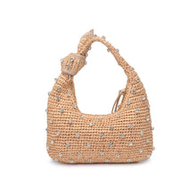 RHINESTONE STRAW PURSE