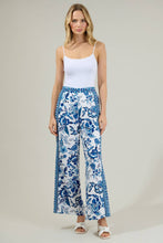 SALEMA BLUE & WHITE WIDE LEG PANTS