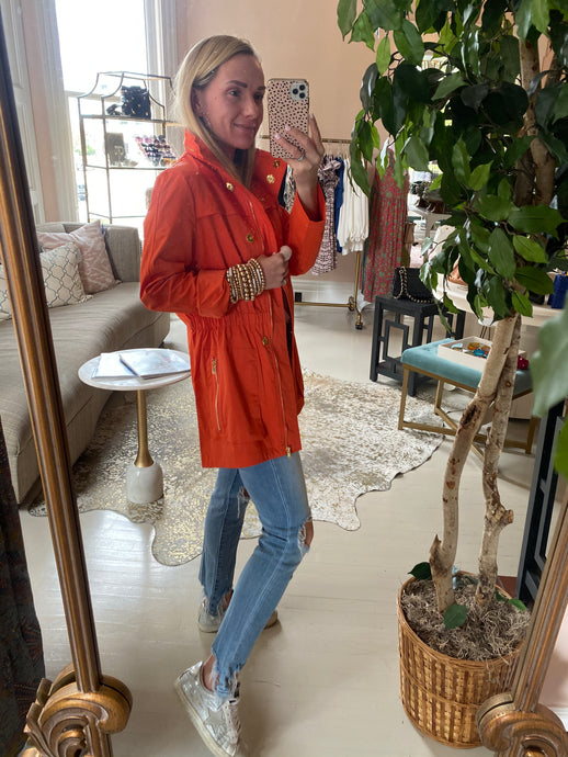 ANNA WATERPROOF JACKET - ORANGE