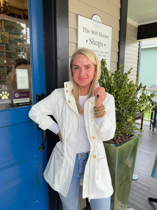 KASIA WATERPROOF JACKET - WHITE