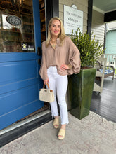 DOLMAN GAUZE BUTTON TOP - COCO