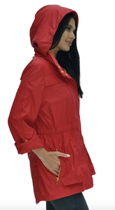 ANNA WATERPROOF JACKET - SCARLET