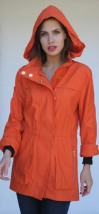 ANNA WATERPROOF JACKET - SCARLET