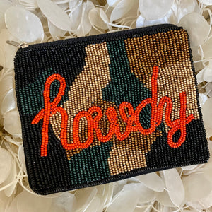 HOWDY BEADED COIN PURSE